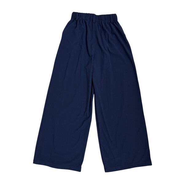 Halara Flex Navy Blue High Waist Pocket Wide Leg Casual Pants Size Womens XS NWT - Picture 2 of 5